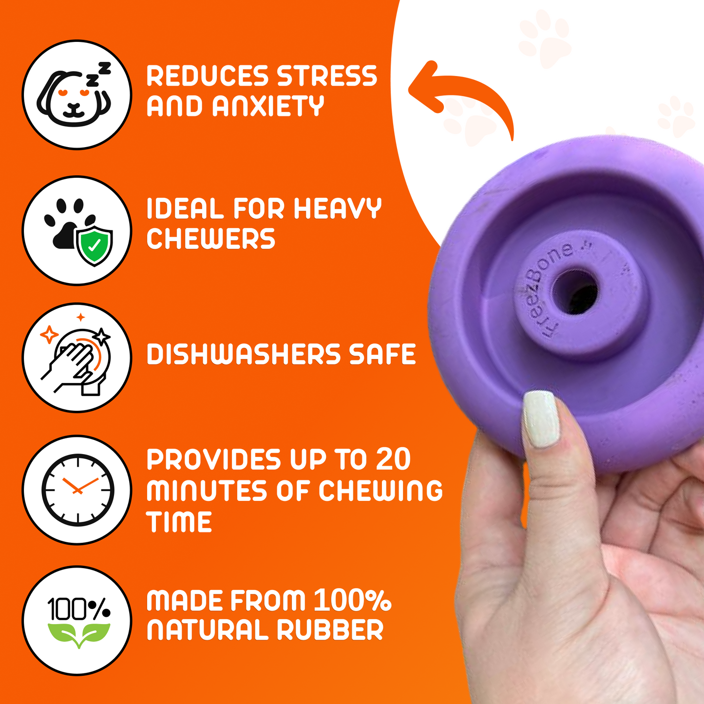 Freez Doughnut - Super Durable Treat Toy -DS
