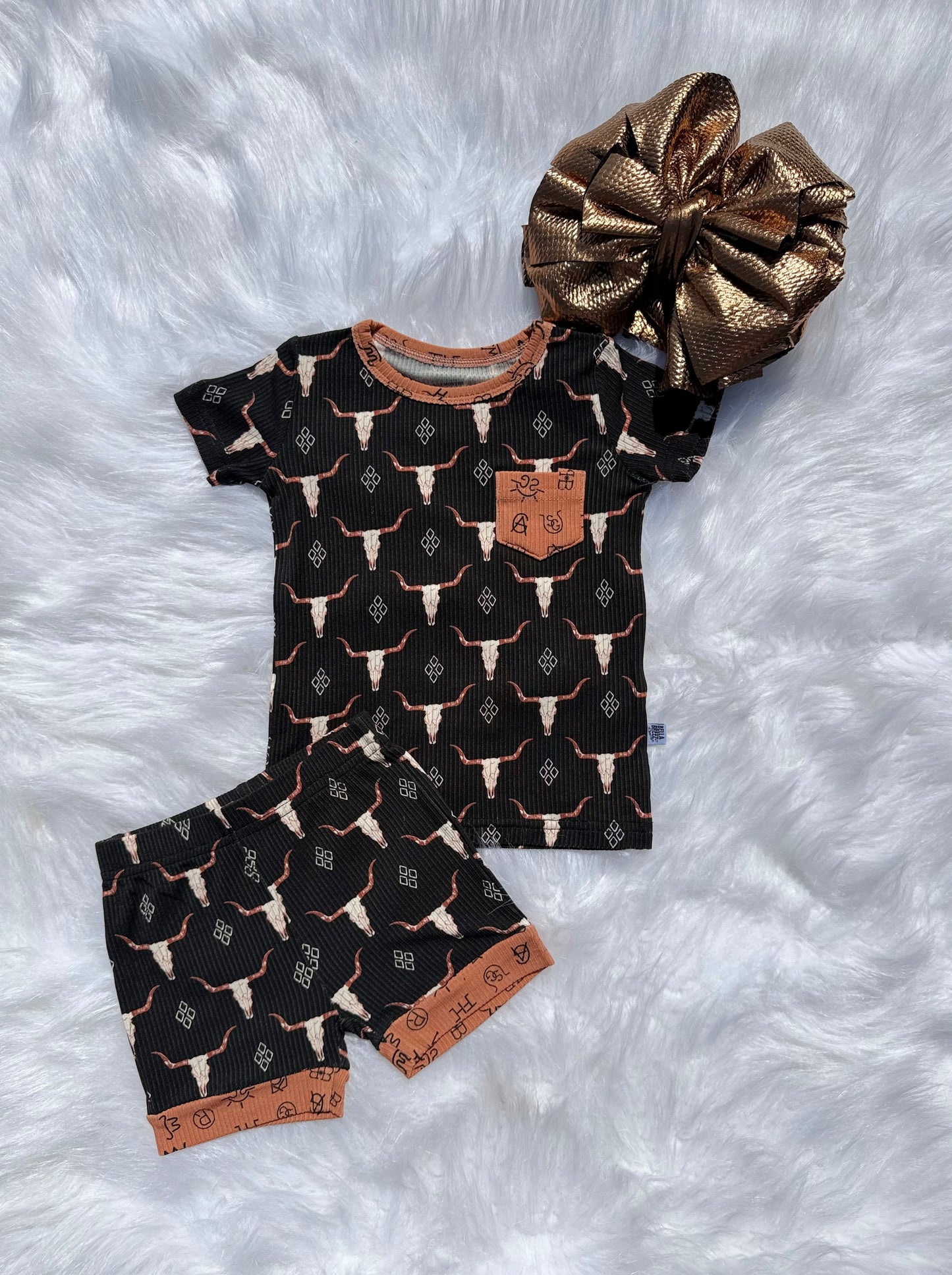 Ranch N Rust Bamboo Short Set -DS
