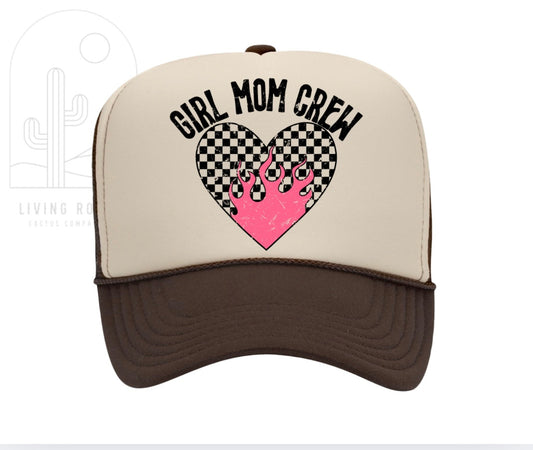 GIRL MOM CREW TRUCKER HAT -DS
