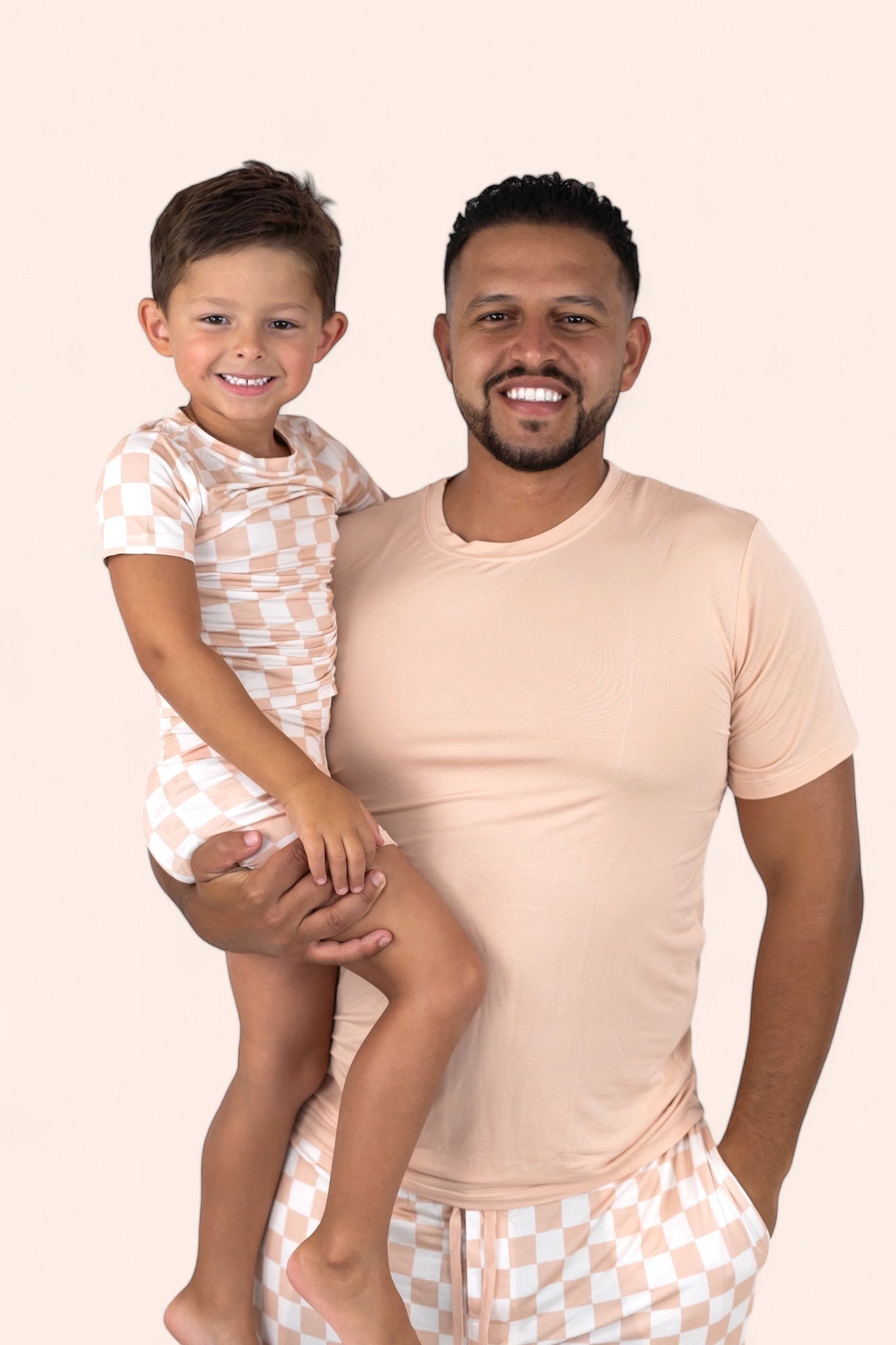 SANDY CHECKERS SHORT SLEEVE MEN'S DREAM JOGGER SET -DS