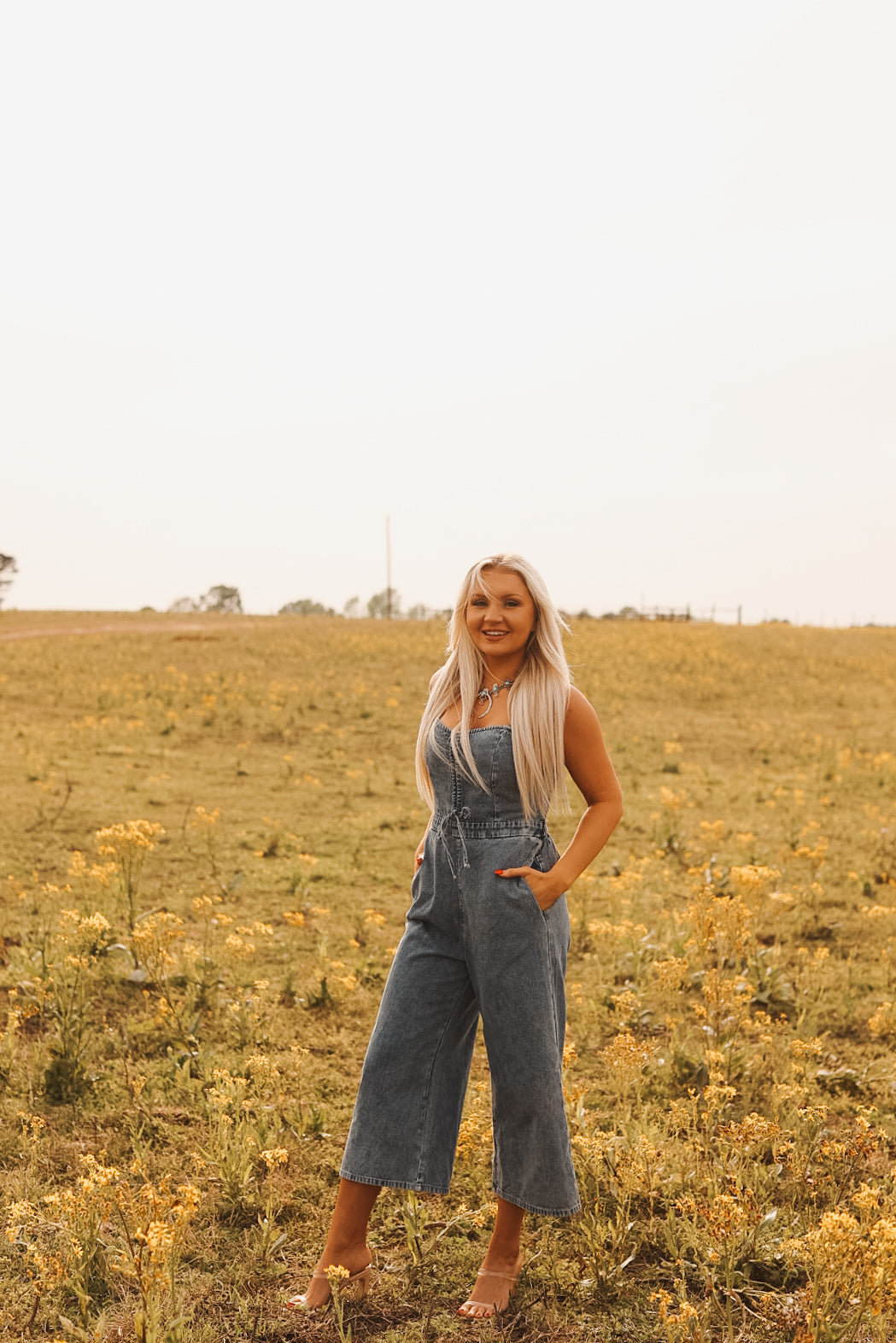 The Sky Denim Jumpsuit -DS