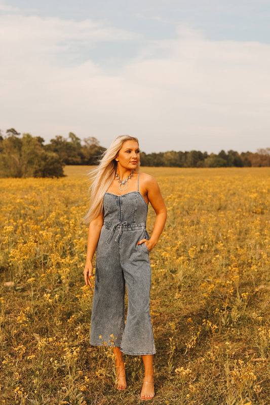 The Sky Denim Jumpsuit -DS