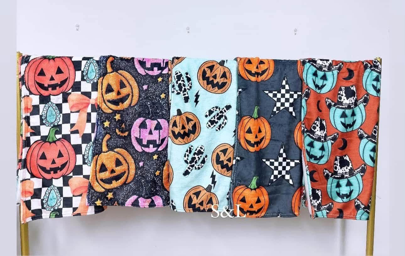 PREORDER- Halloween Blankets (multiple Sizes)
