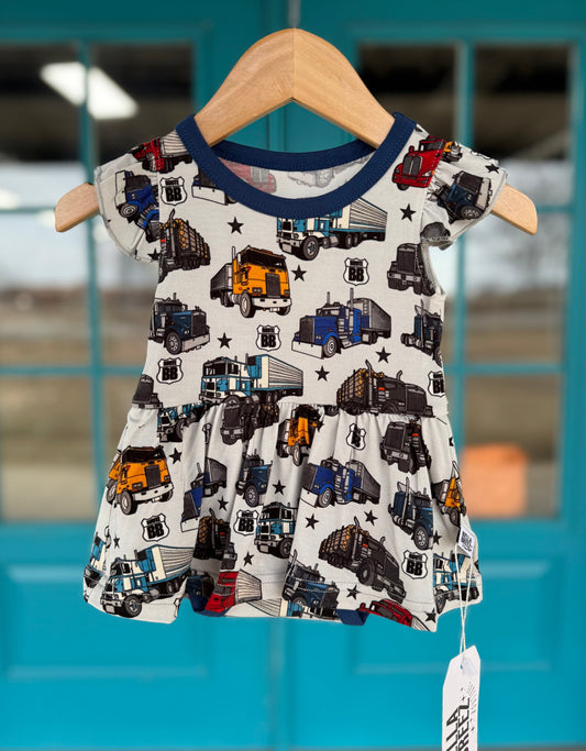 Route BB Bamboo Skirted Romper -DS