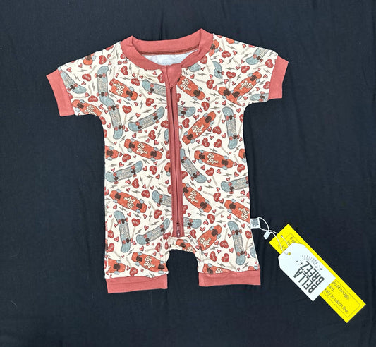 Be Mine Bamboo Shortie Romper -DS