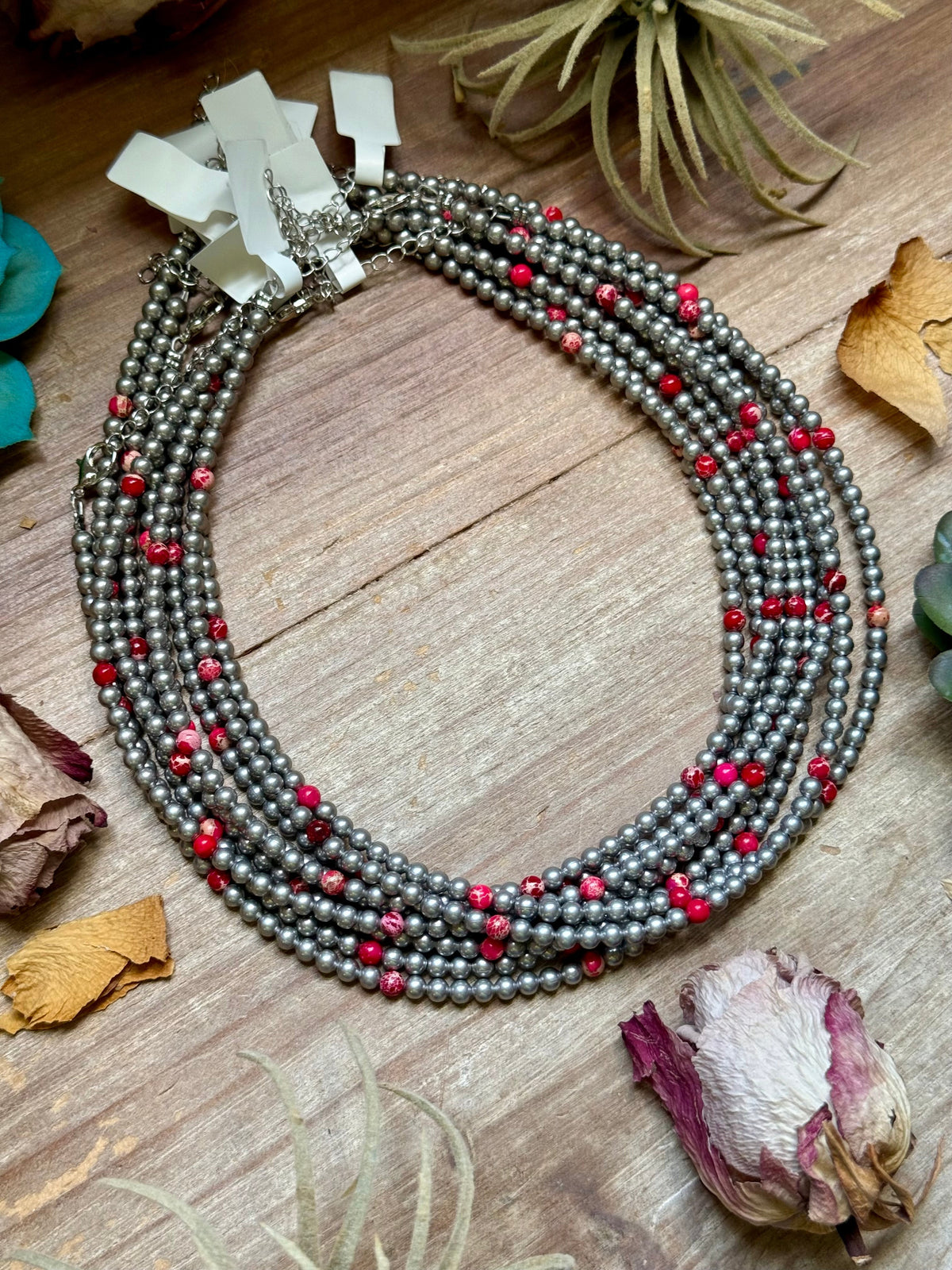 Pink Sea Sediment Necklace -DS