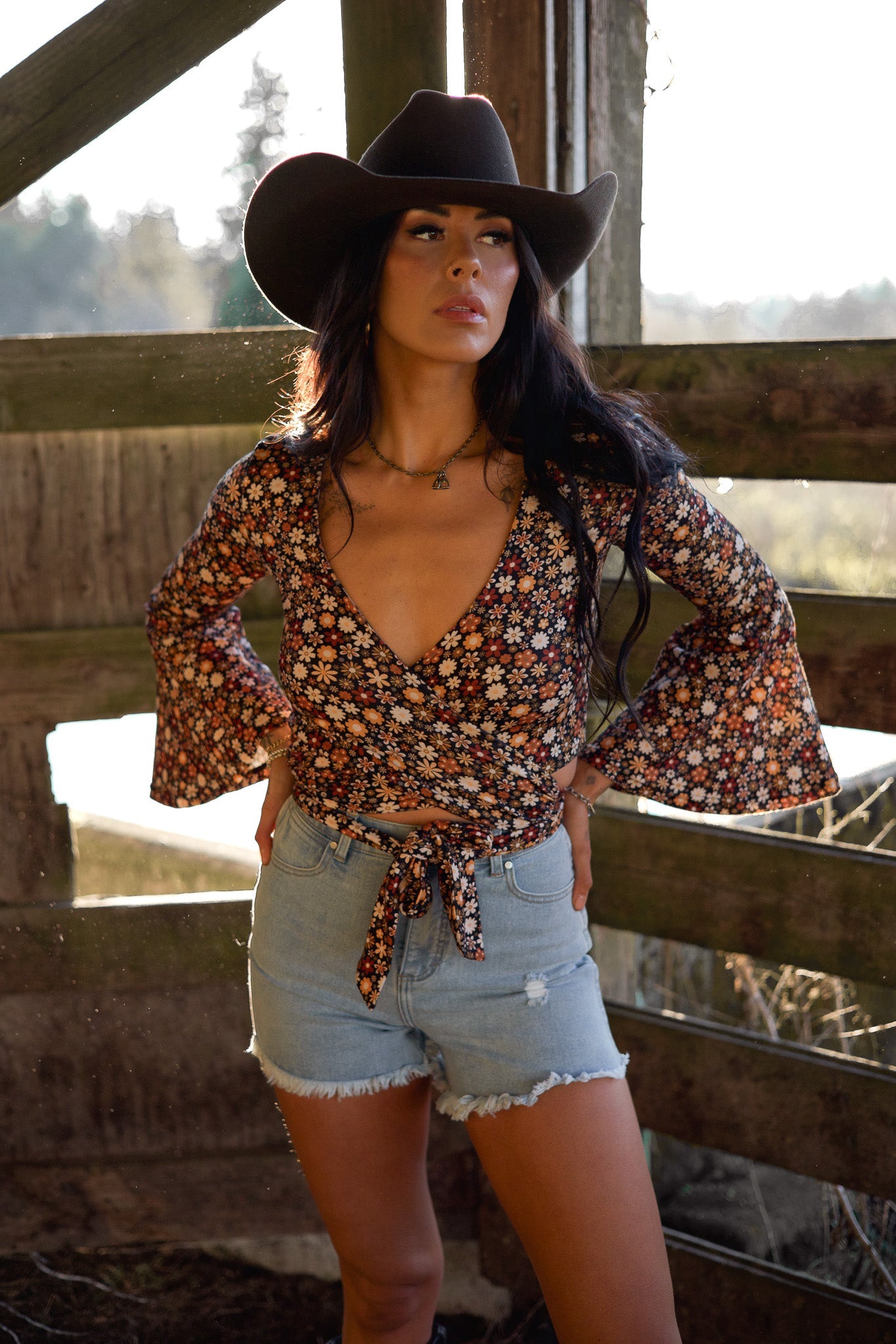 Brooke High Waisted Denim Shorts -DS