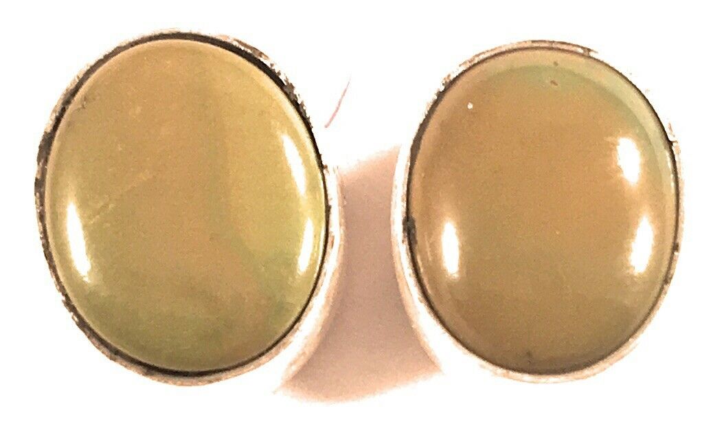 Handcrafted Turquoise and Sterling Silver Studs Signed -DS