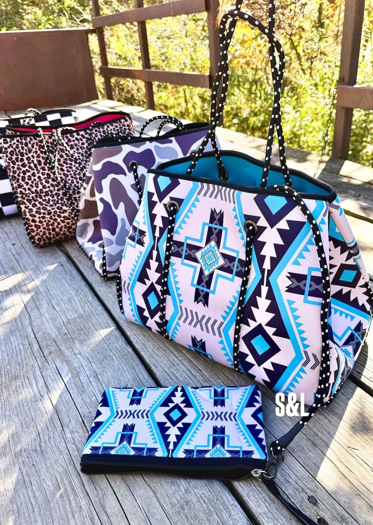 The Backroad Bound Travel Tote & Wristlet Set - PREORDER