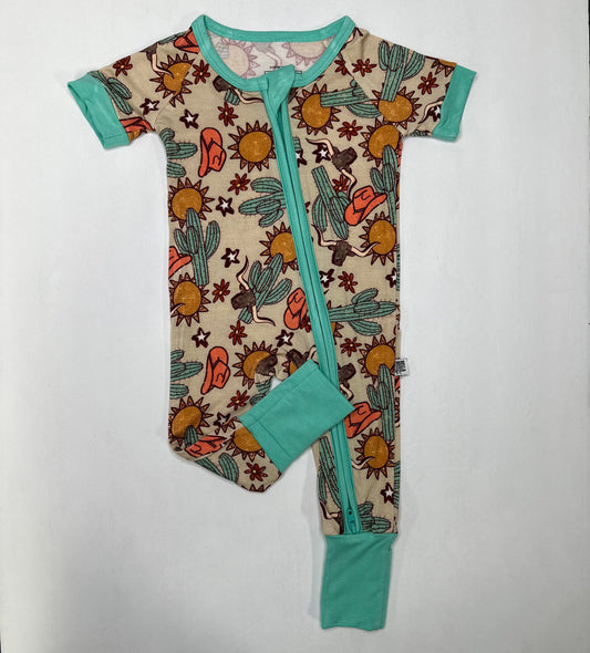 Wild West Short Sleeve Bamboo Sleeper -DS
