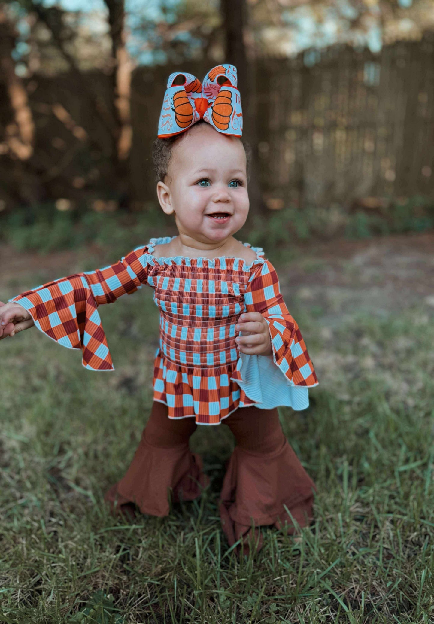 DS- Chocolate Brown Double Bell Bottoms