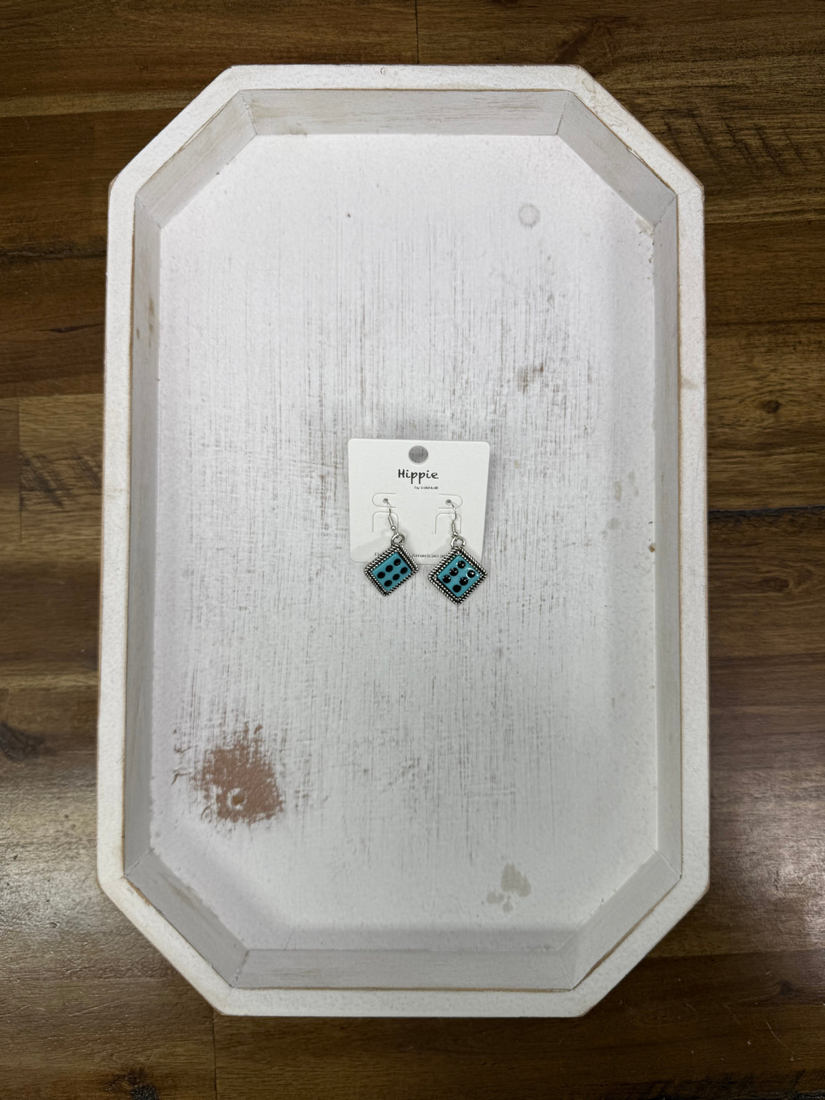 Teal Dice Earrings (FINAL SALE) -DS