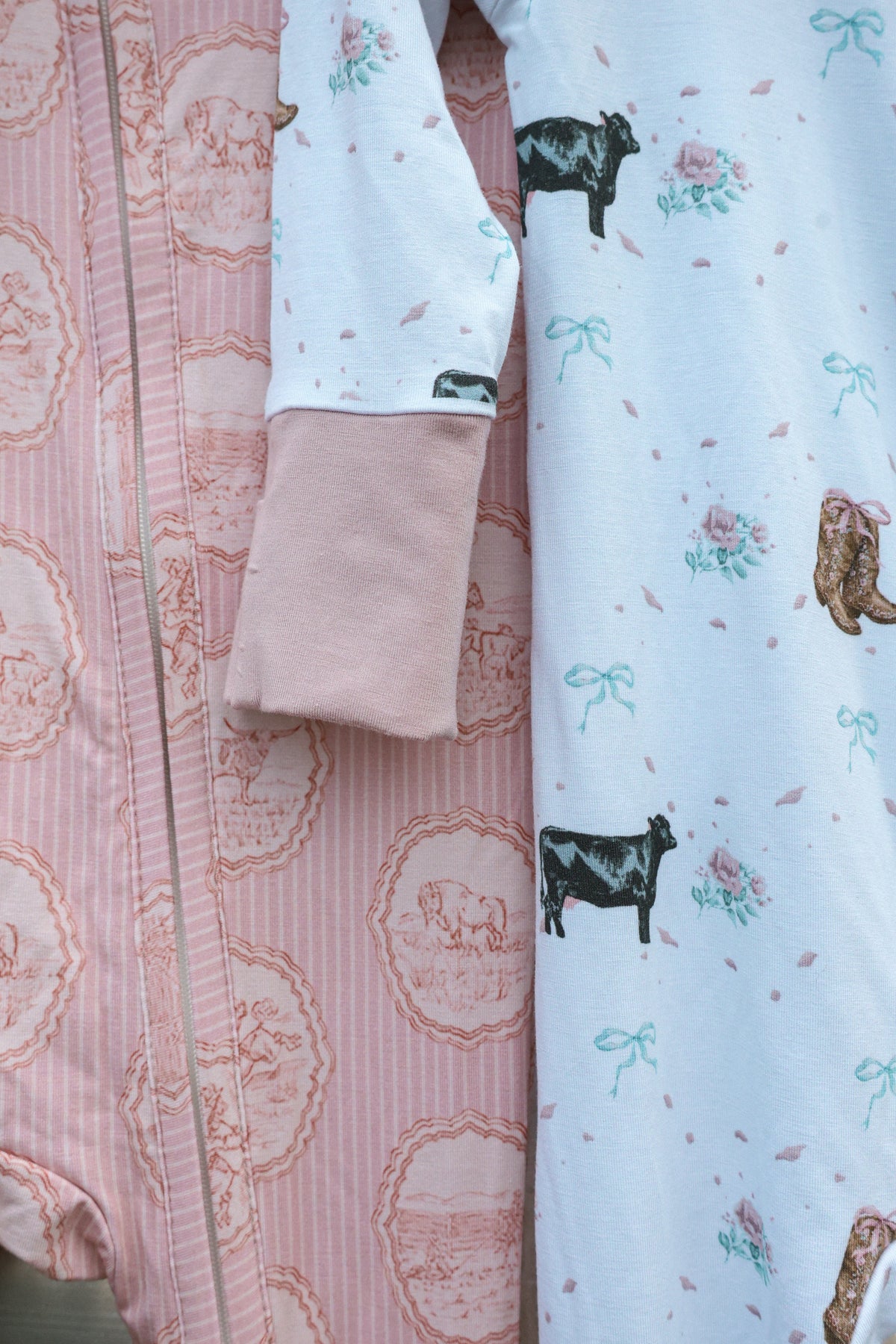 The Blush Angus Ruffle Bamboo Sleeper -DS