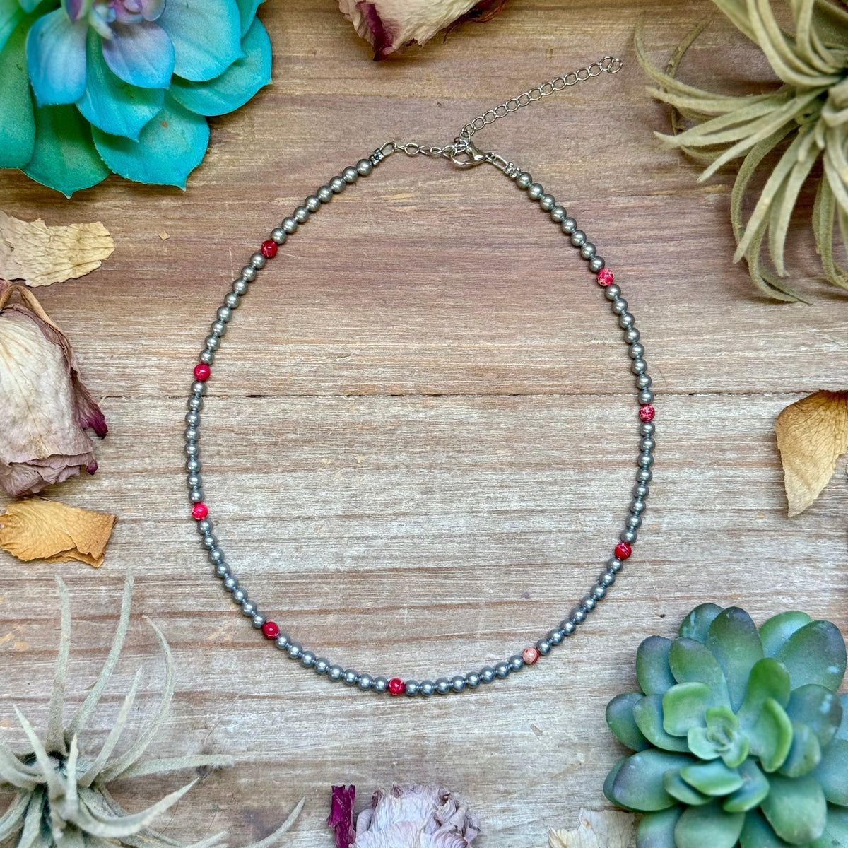 Pink Sea Sediment Necklace -DS