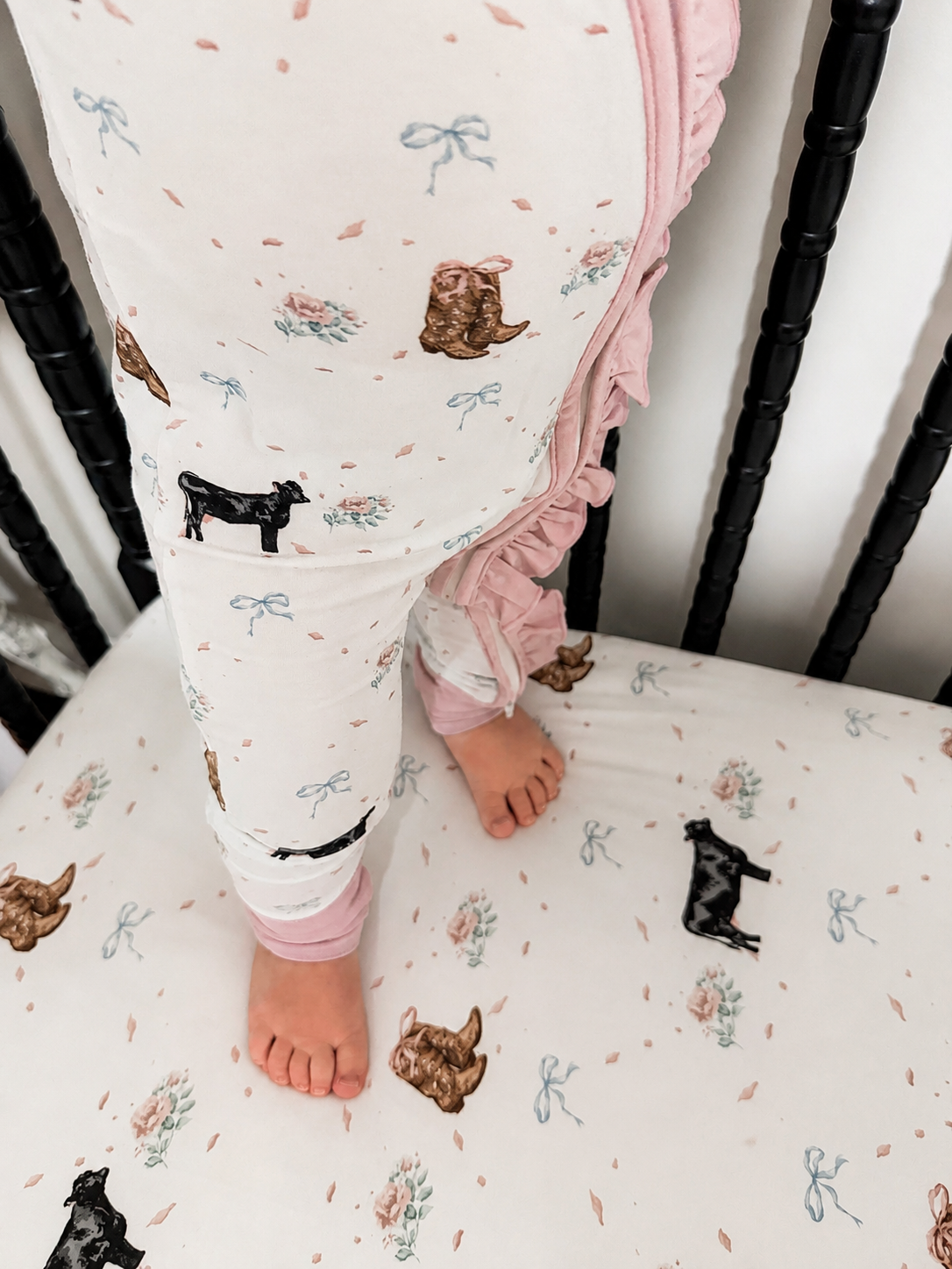 The Blush Angus Ruffle Bamboo Sleeper -DS