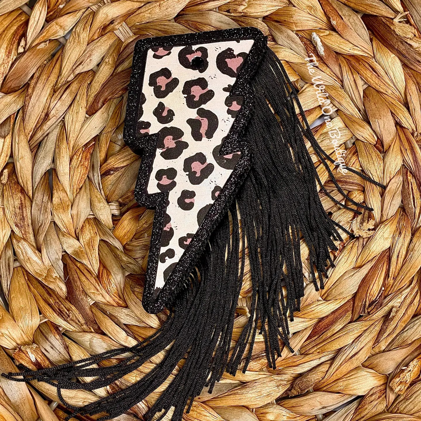 Cheetah Print Bolt Freshie (With or Without Fringe)