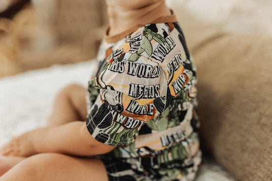 More Cowboys Bamboo Shorts Set -DS