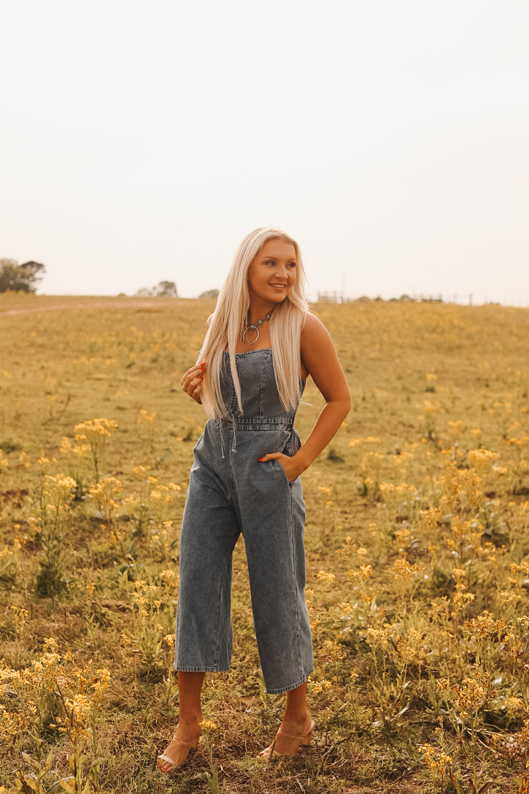 The Sky Denim Jumpsuit -DS