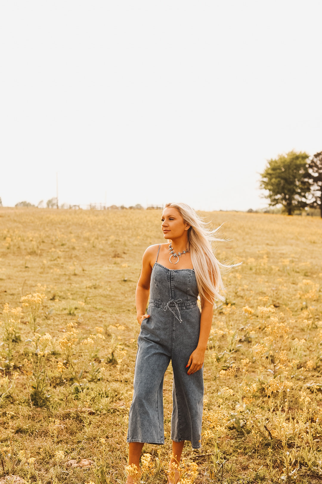 The Sky Denim Jumpsuit -DS