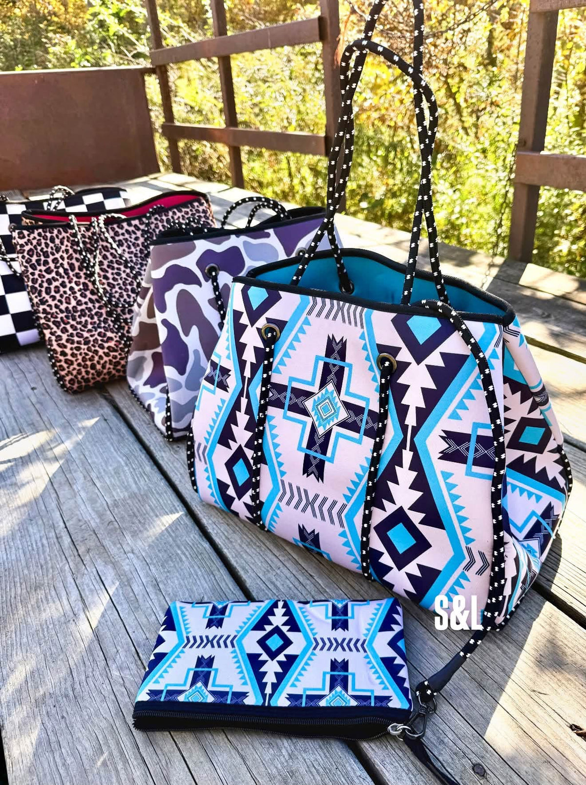The Backroad Bound Travel Tote & Wristlet Set - PREORDER