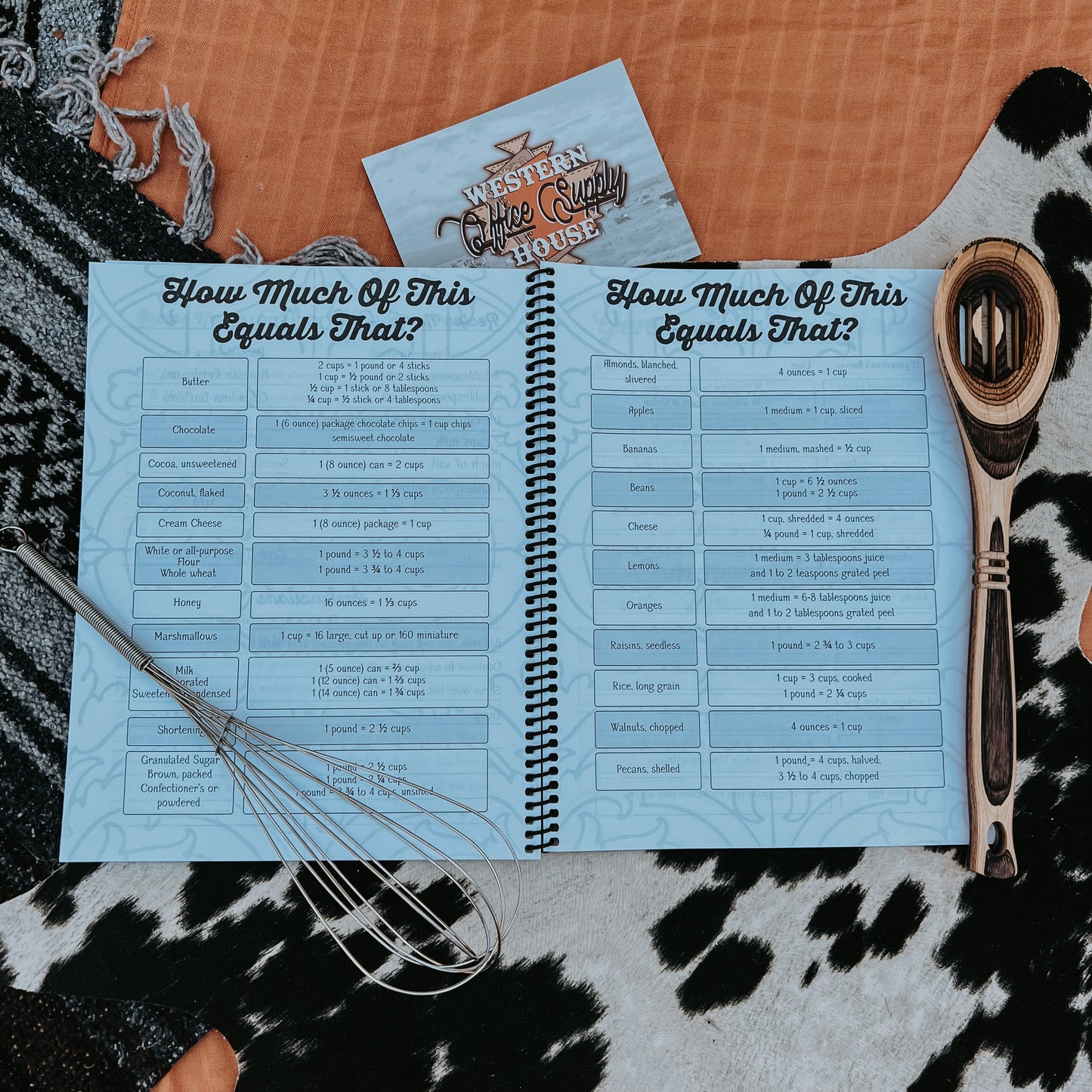 Recipe Book - Cowhide -DS