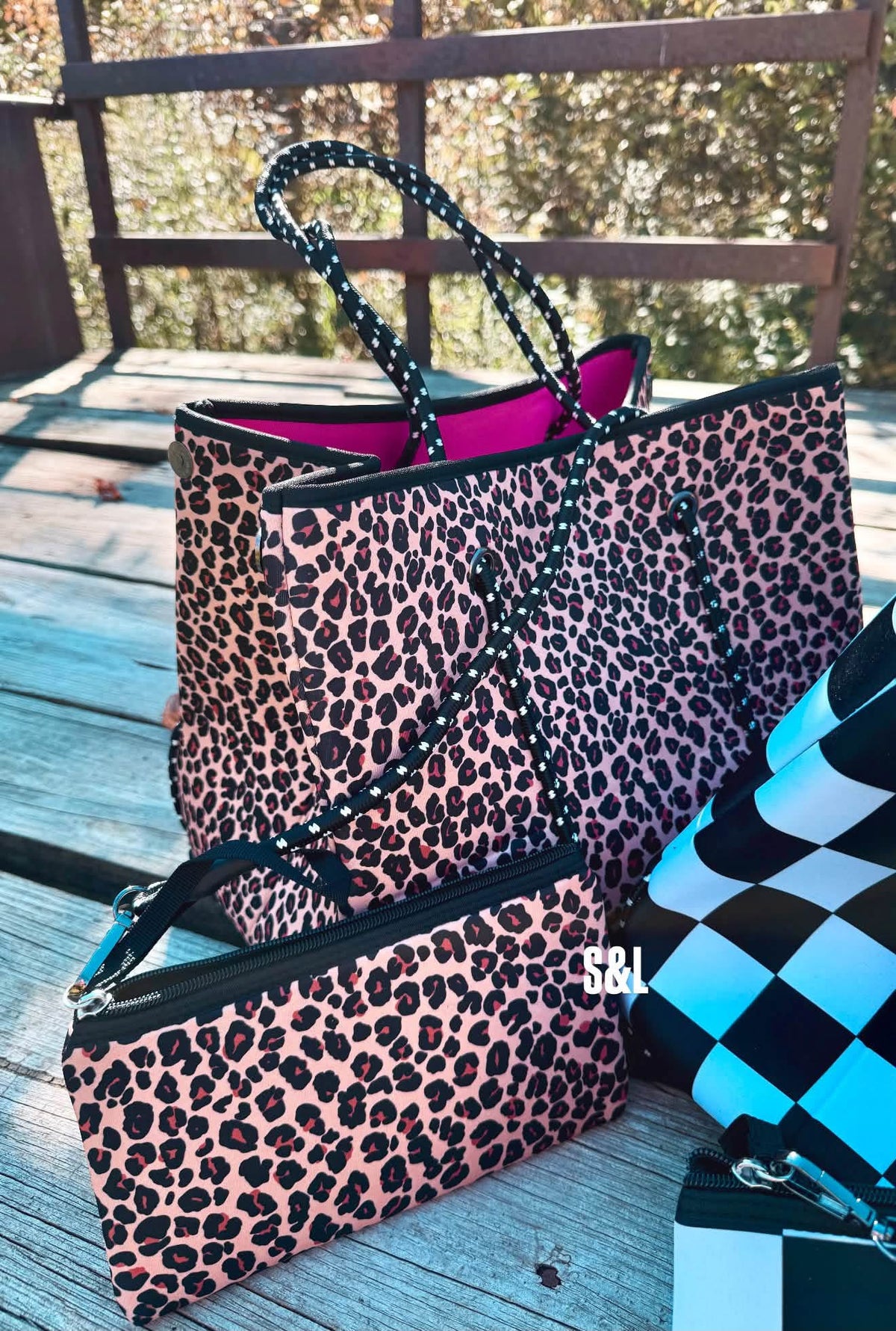 The Backroad Bound Travel Tote & Wristlet Set - PREORDER