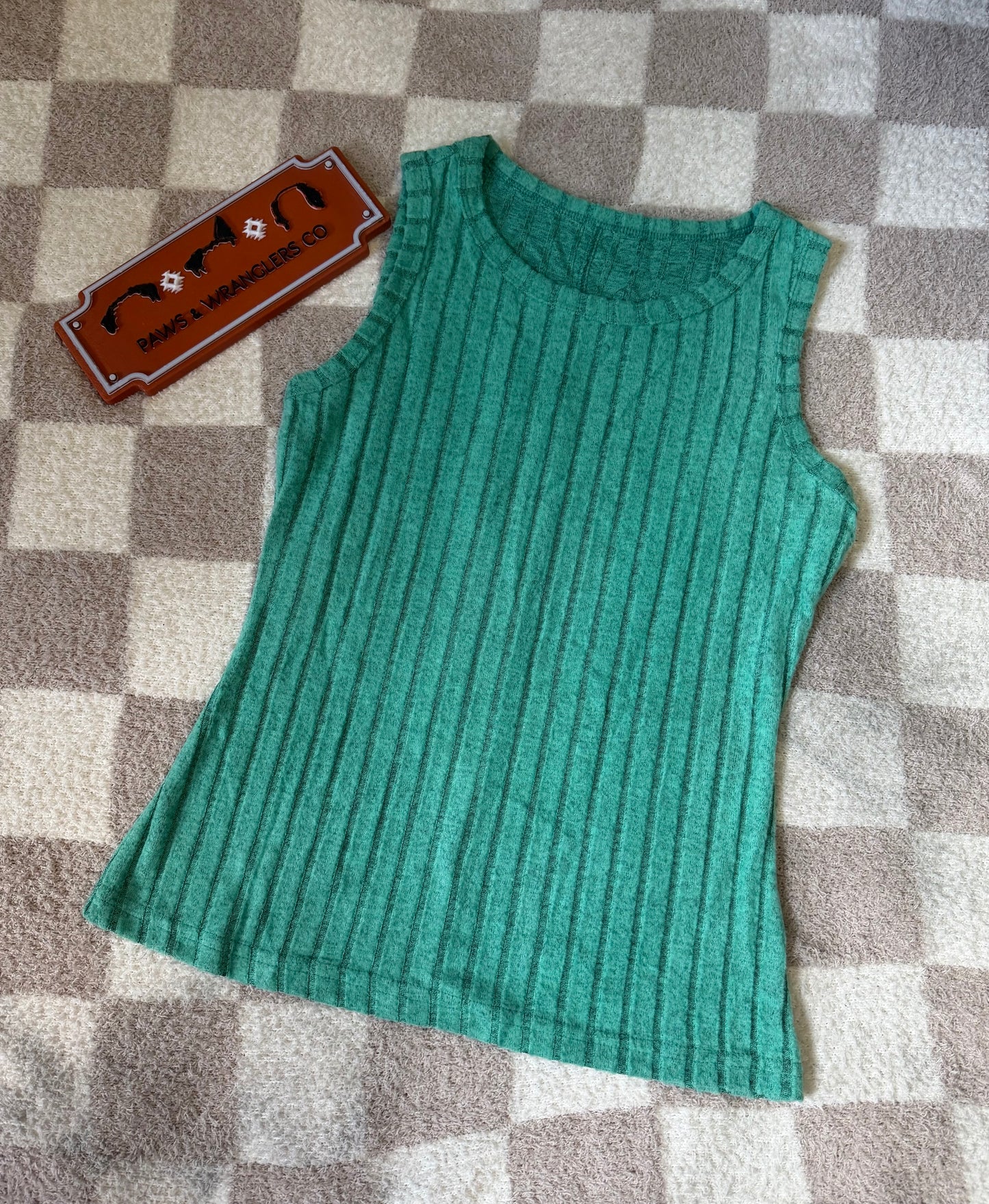 Slim Ribbed Mineral Wash Tank Top