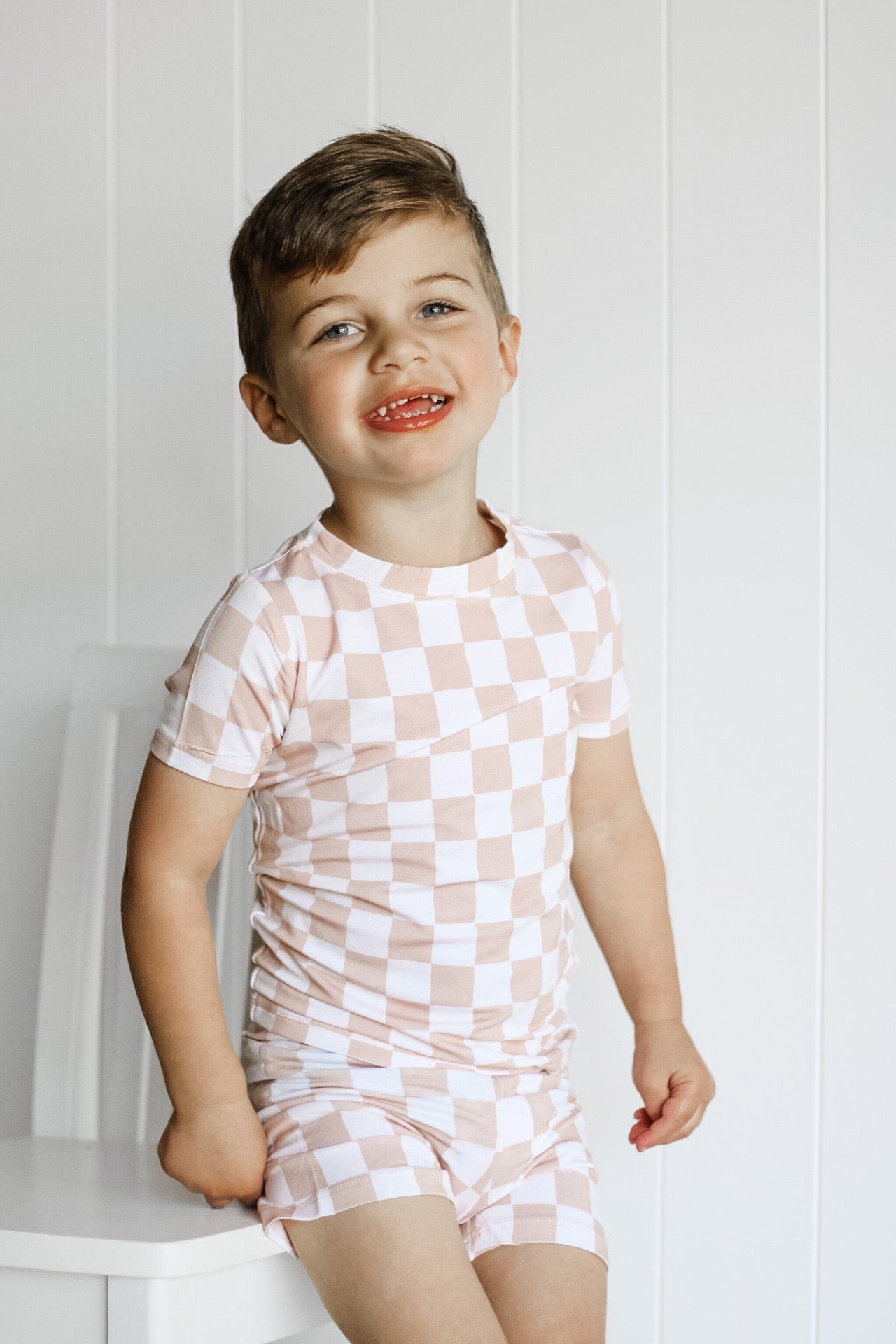 SANDY CHECKERS DREAM SHORT SET -DS