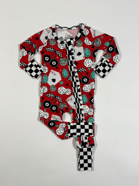Wild Card Ruffled Bamboo Sleeper -DS