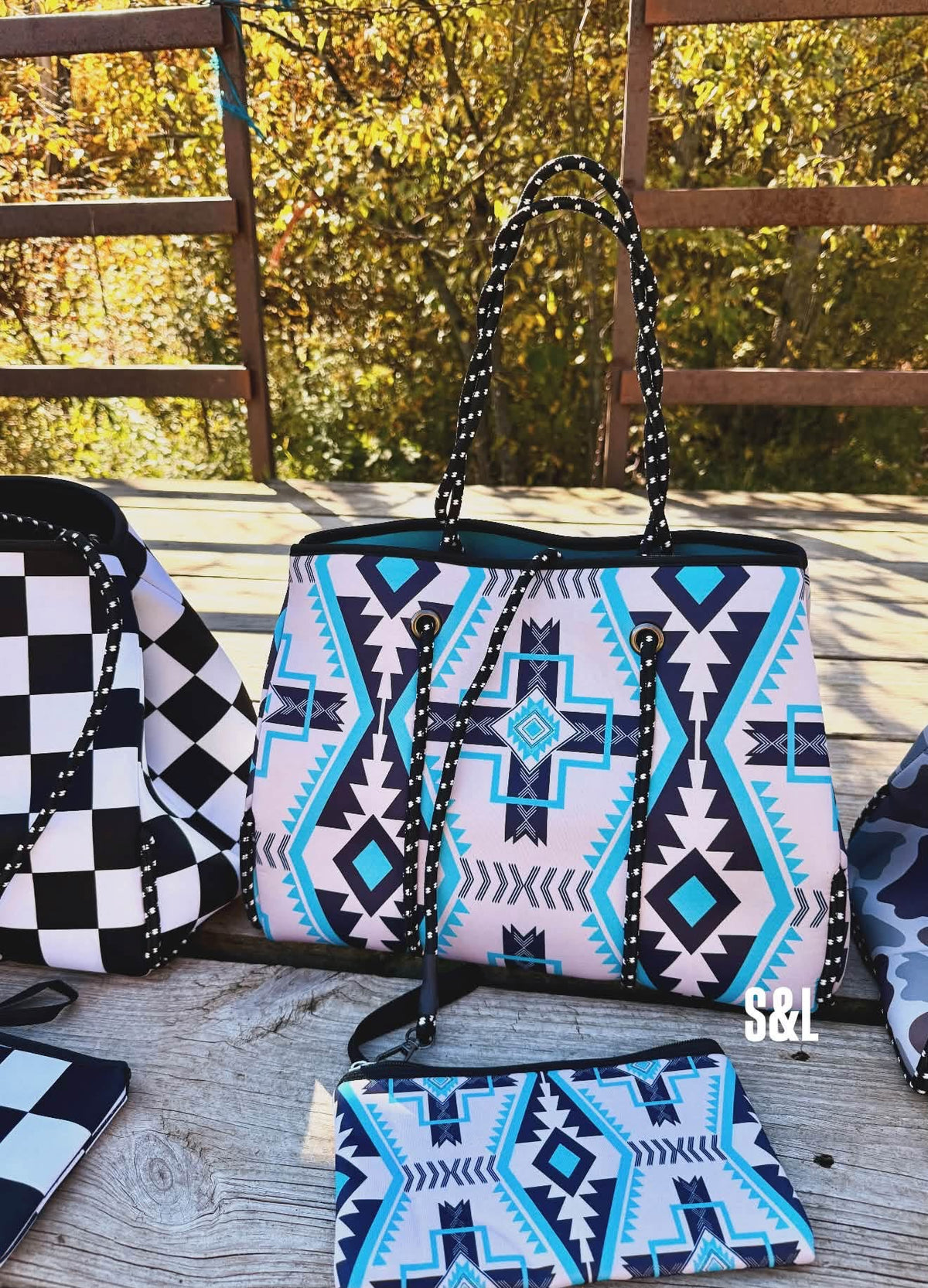 The Backroad Bound Travel Tote & Wristlet Set - PREORDER