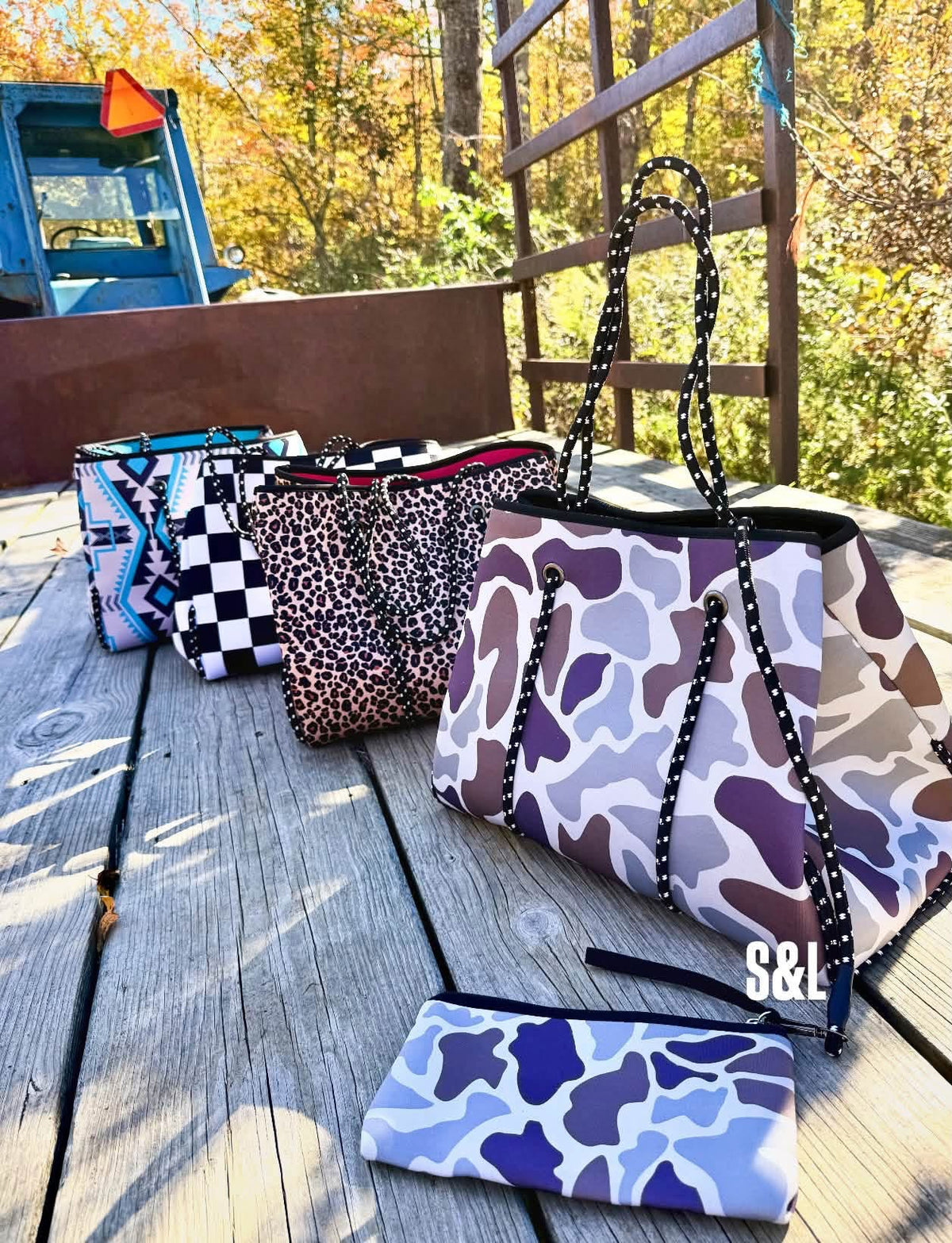 The Backroad Bound Travel Tote & Wristlet Set - PREORDER