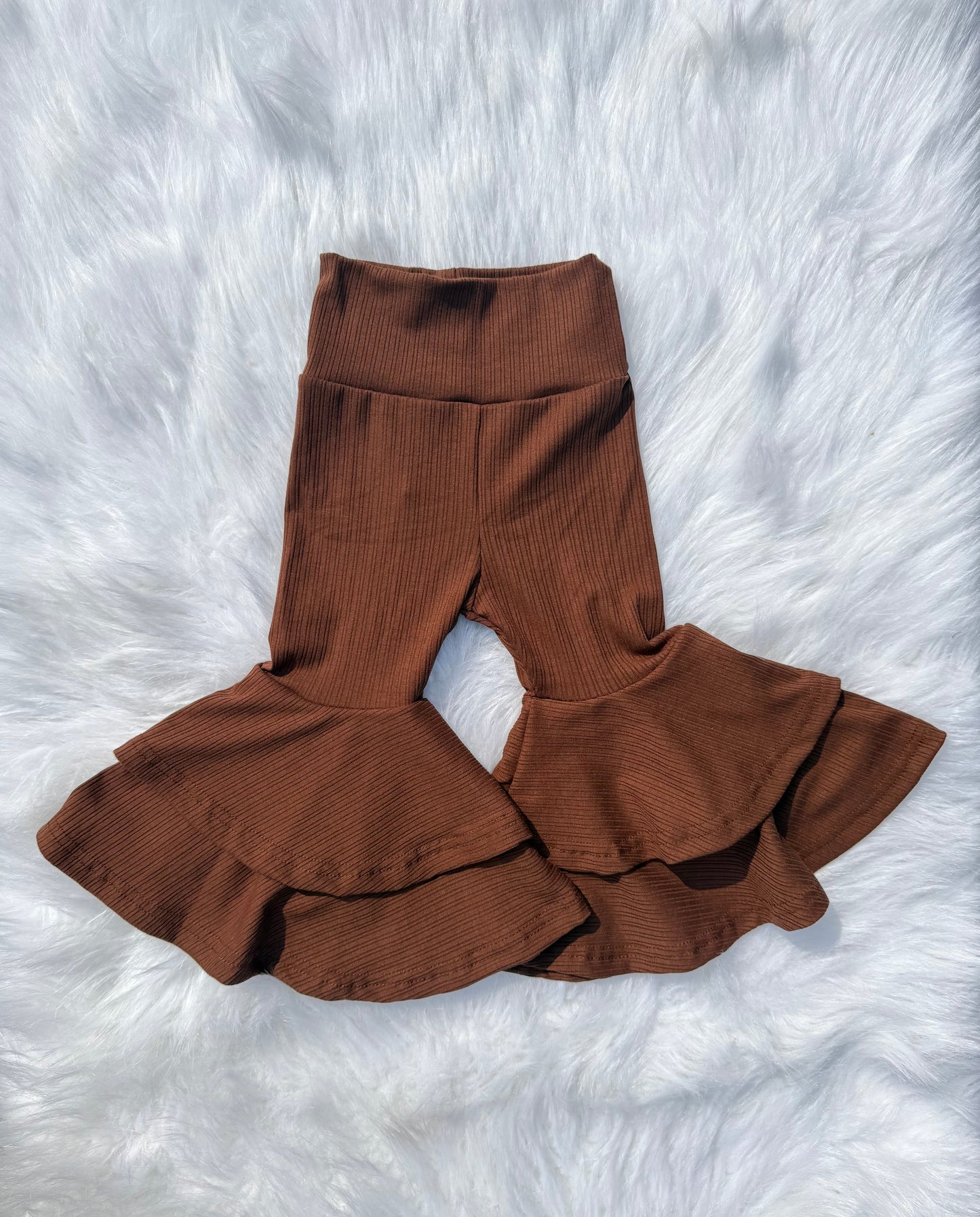 DS- Chocolate Brown Double Bell Bottoms