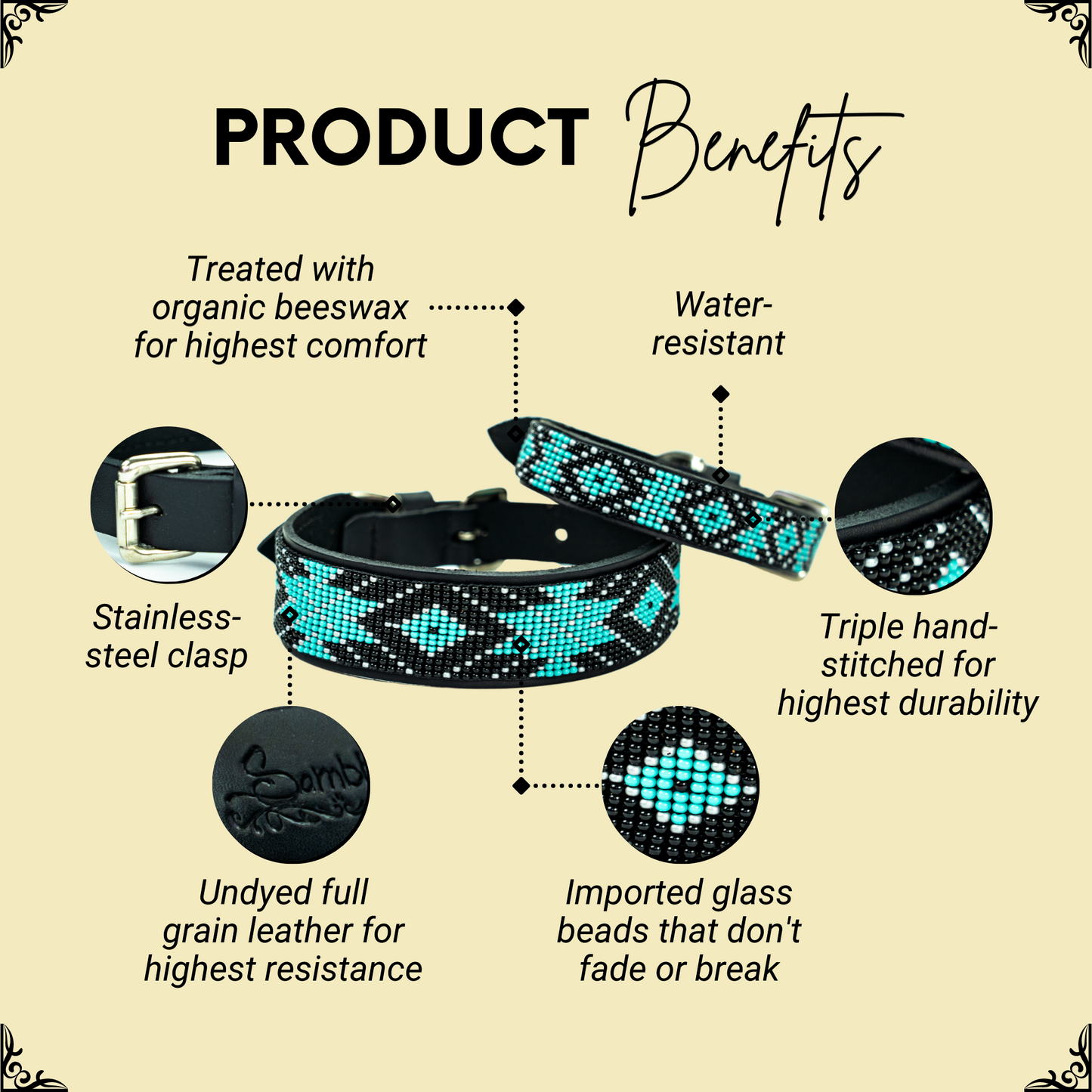 Saint Barth Sambboho dog collar (Deluxe Edition) -DS