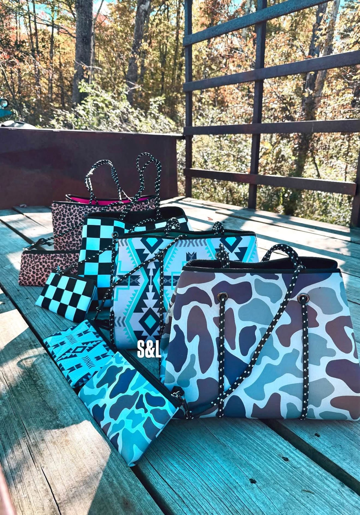 The Backroad Bound Travel Tote & Wristlet Set - PREORDER