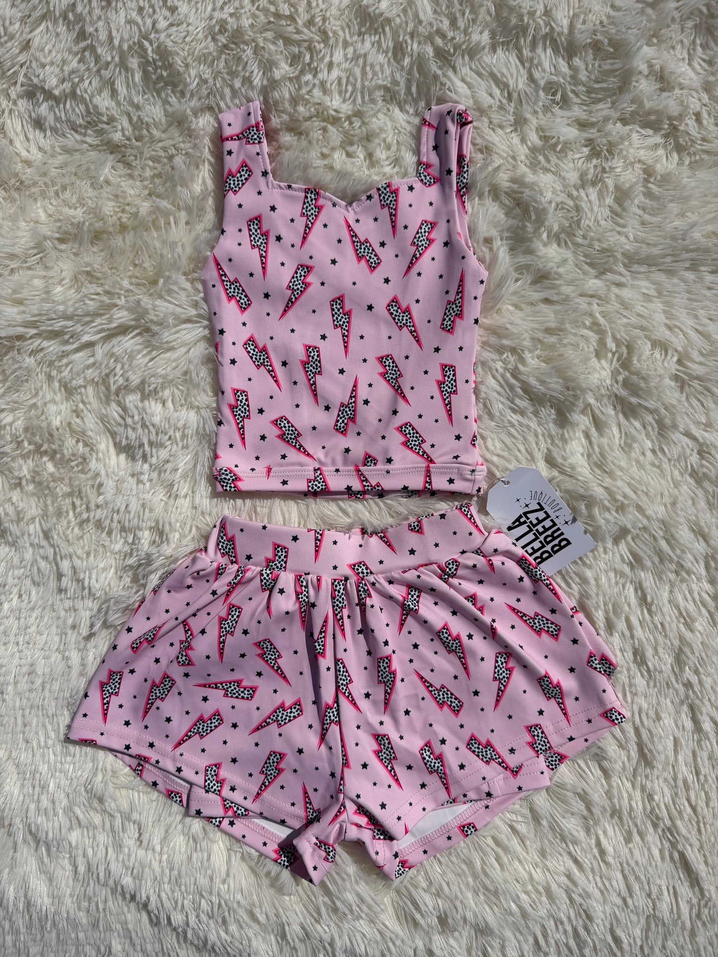 Pink Power Yoga Short Set -DS