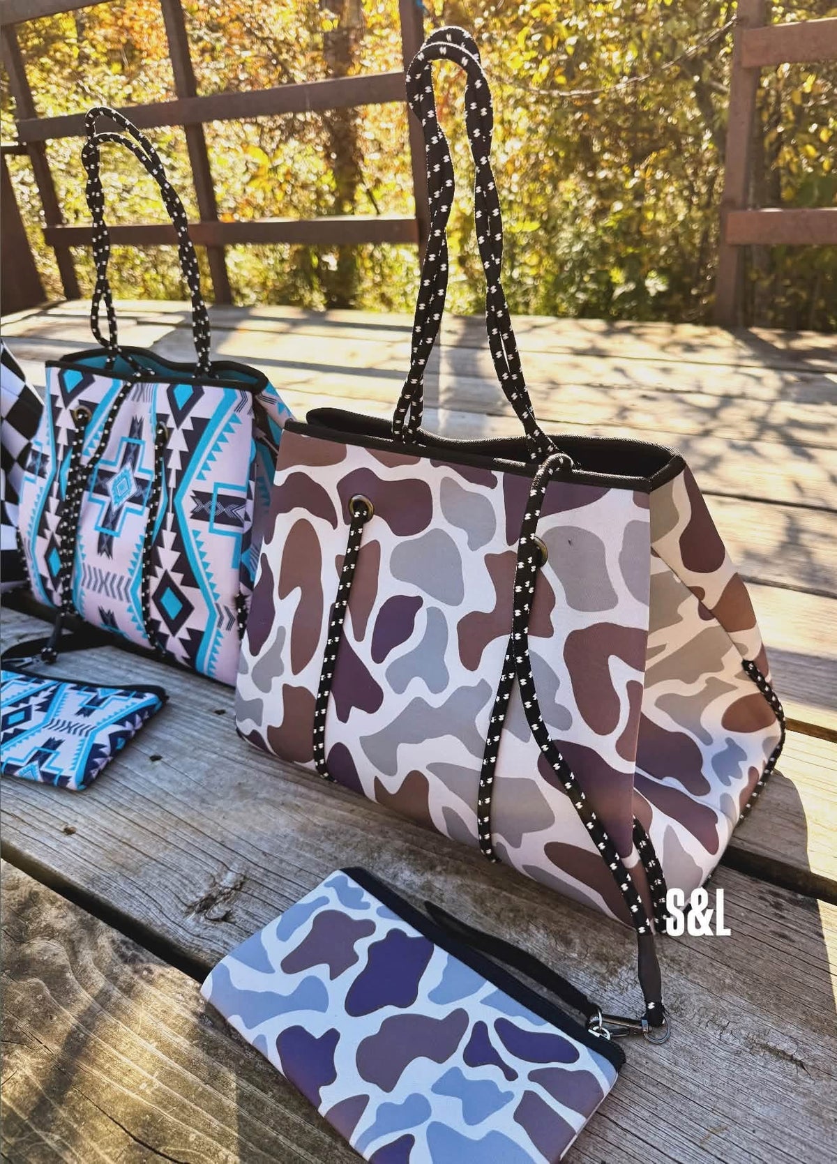 The Backroad Bound Travel Tote & Wristlet Set - PREORDER