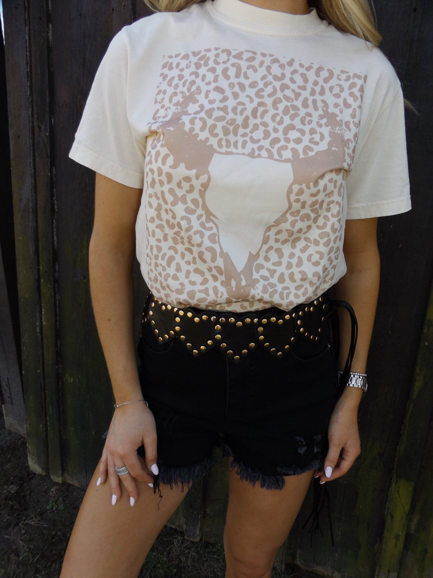 On The Go Distressed Shorts - Black- DS