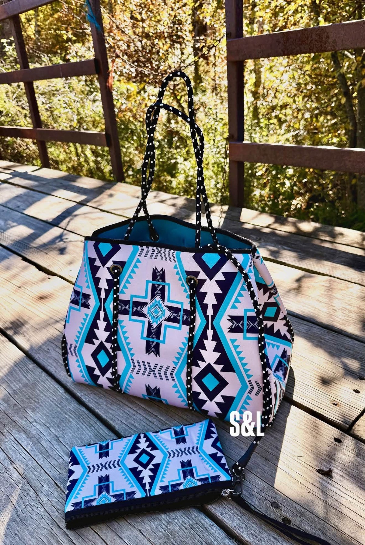 The Backroad Bound Travel Tote & Wristlet Set - PREORDER
