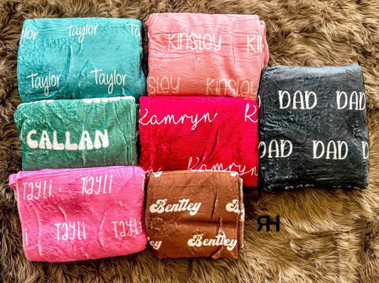 PREORDER- Custom Name Blanket