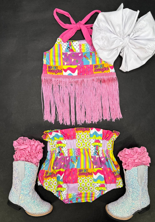 Neon Cowgirl Fringe Set -DS