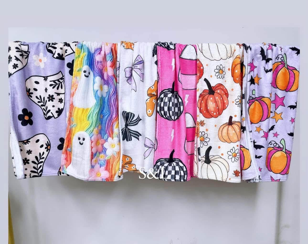 PREORDER- Halloween Blankets (multiple Sizes)