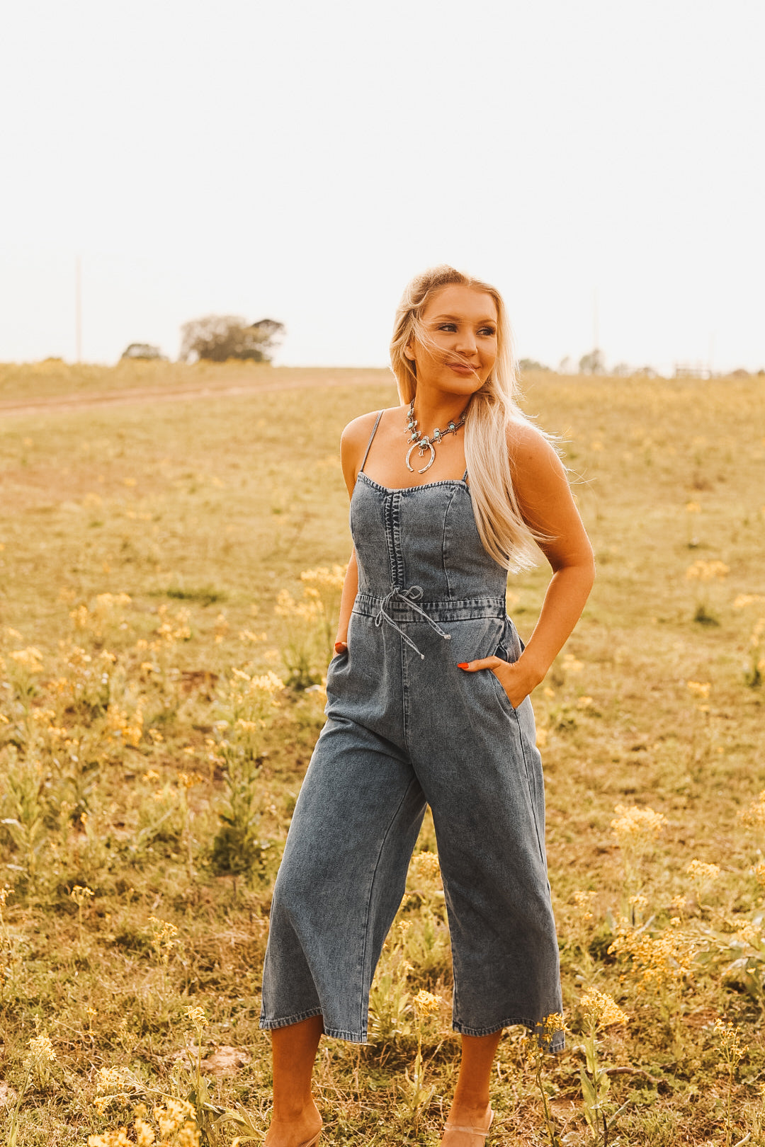The Sky Denim Jumpsuit -DS