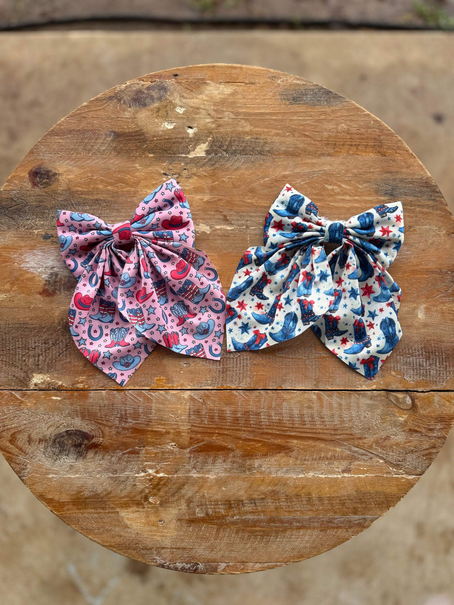 Fourth Of July Sailor bows -DS