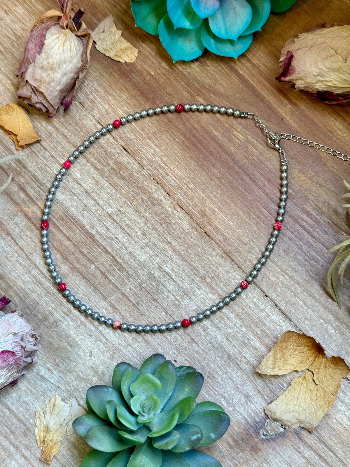 Pink Sea Sediment Necklace -DS