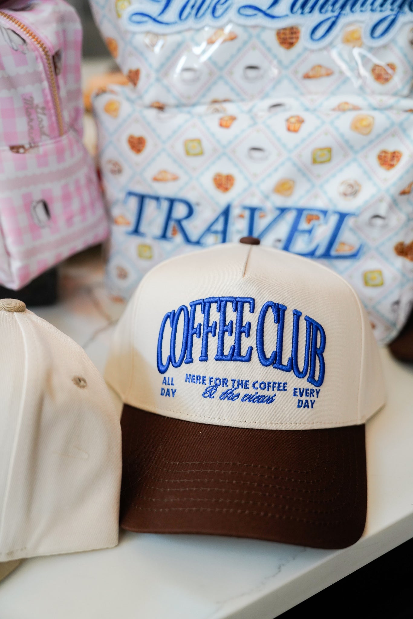Coffee Club - Brown Vintage Trucker Hat -DS
