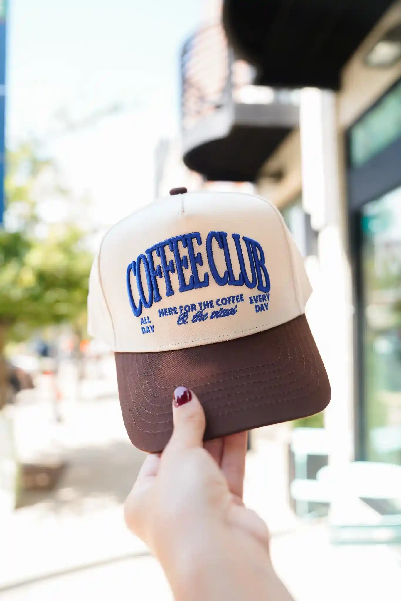 Coffee Club - Brown Vintage Trucker Hat -DS