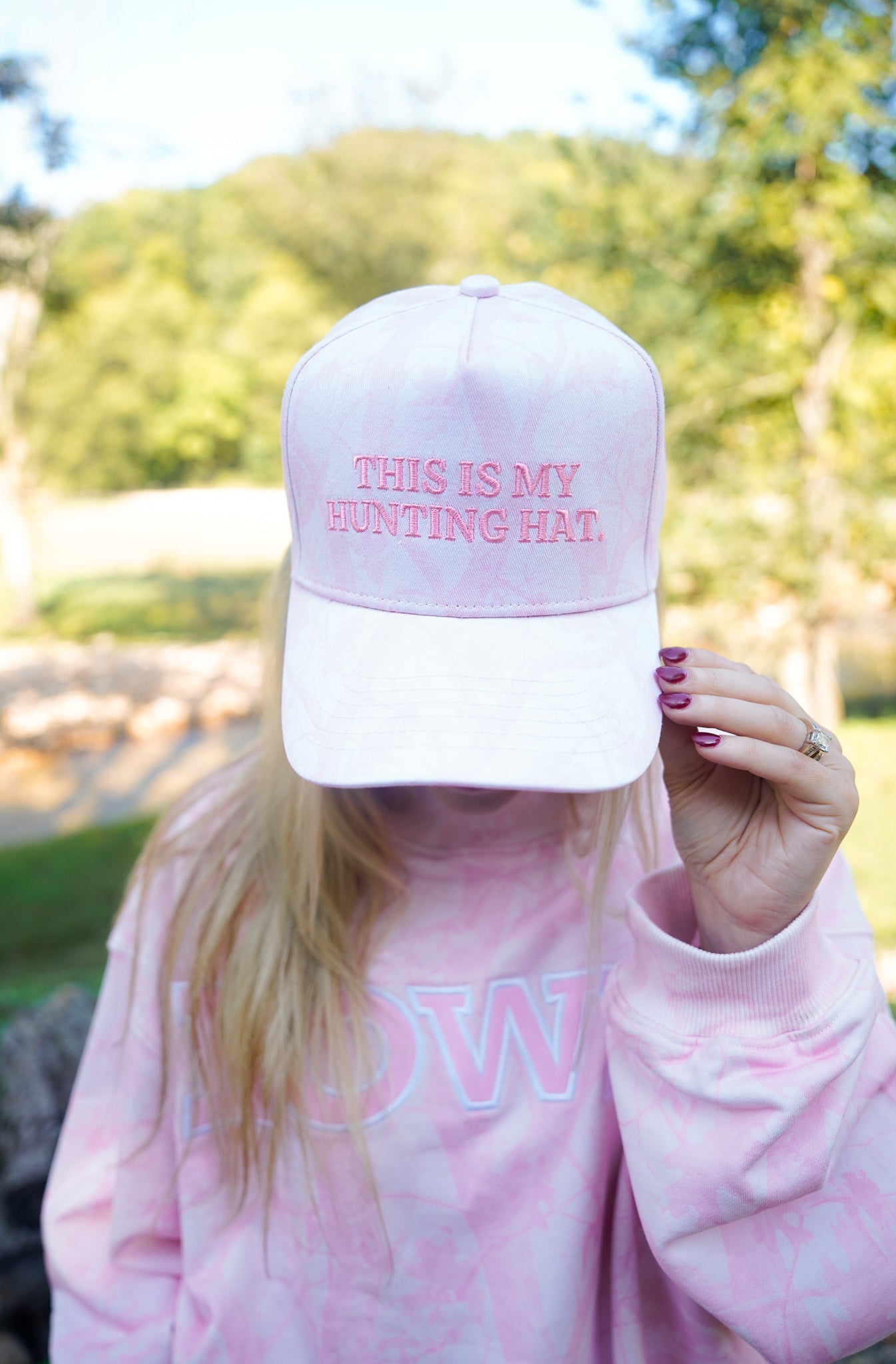 This is my Hunting Hat. - Camo Trucker Hat -DS