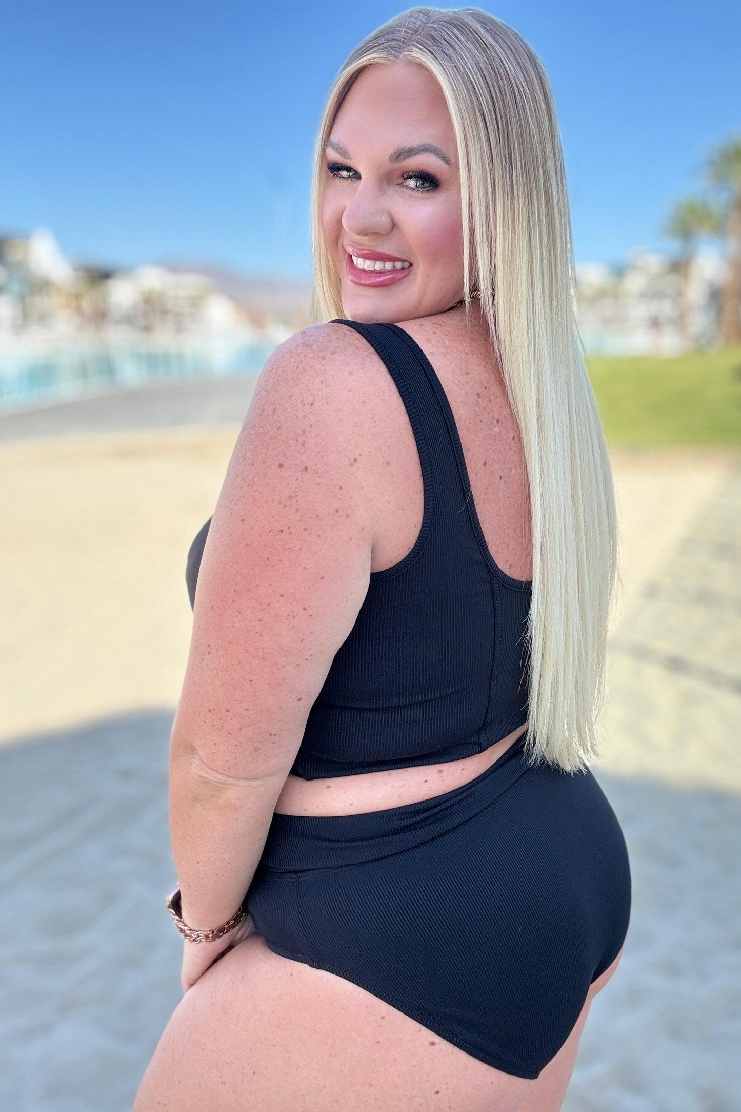Down the Block, On A Beach Two Piece Swimsuit -DS