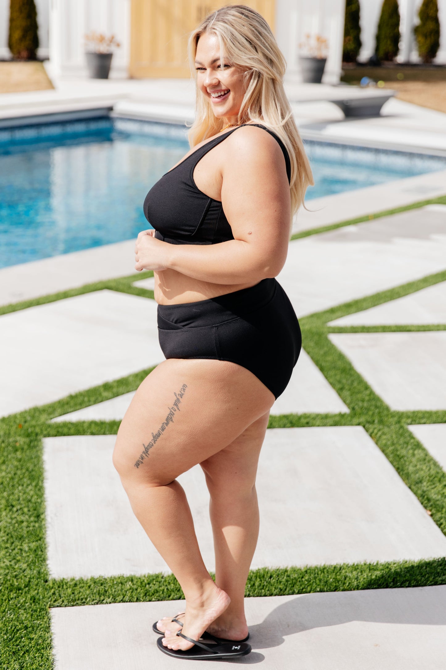 Down the Block, On A Beach Two Piece Swimsuit -DS