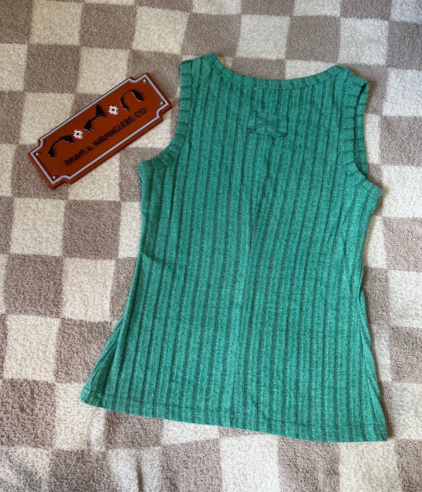 Slim Ribbed Mineral Wash Tank Top